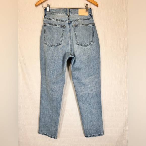 Everlane Blue Straight Jeans Classic Style - Picture 3 of 13